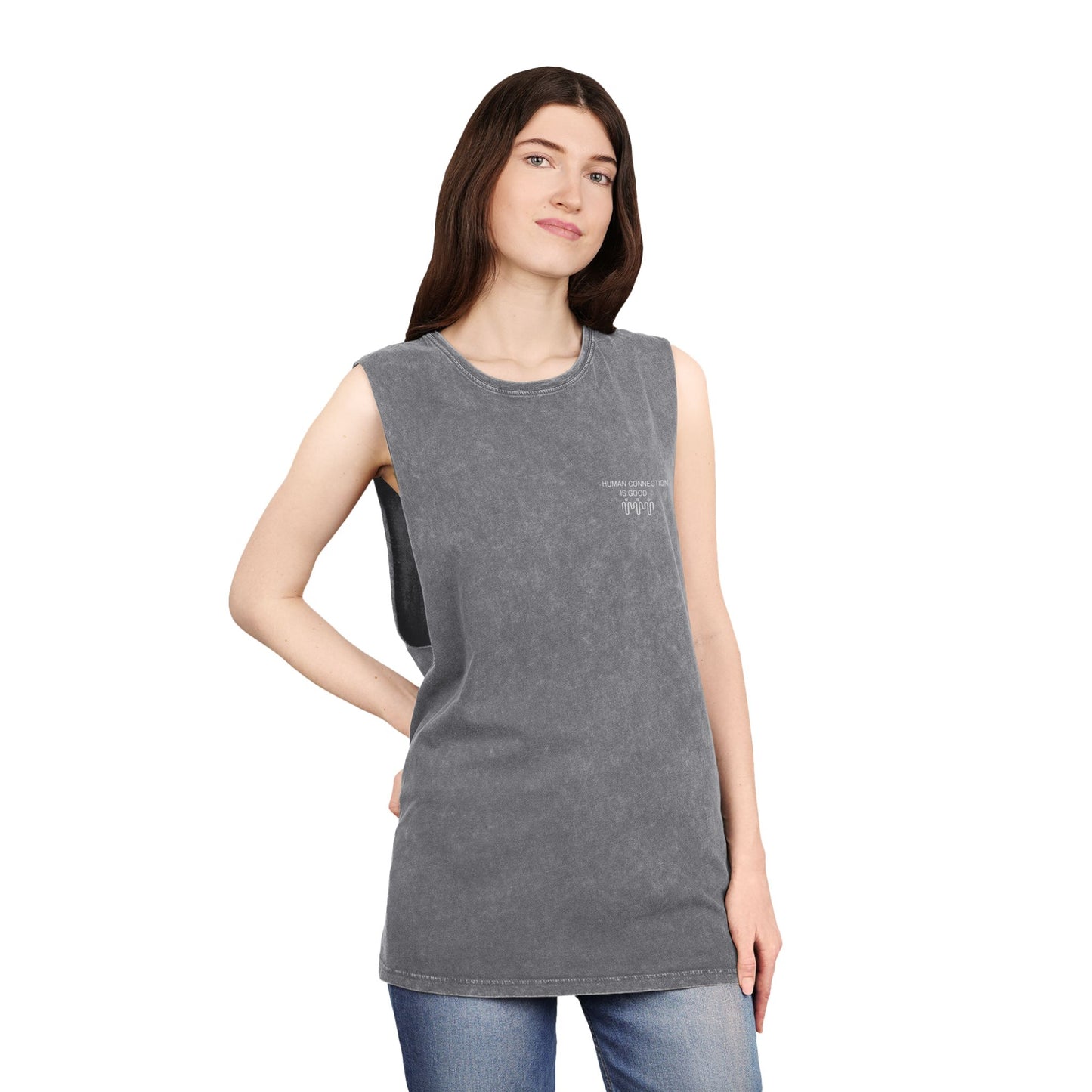 Unisex Stonewash Tank Top - Casual Summer Essential for Comfort & Style