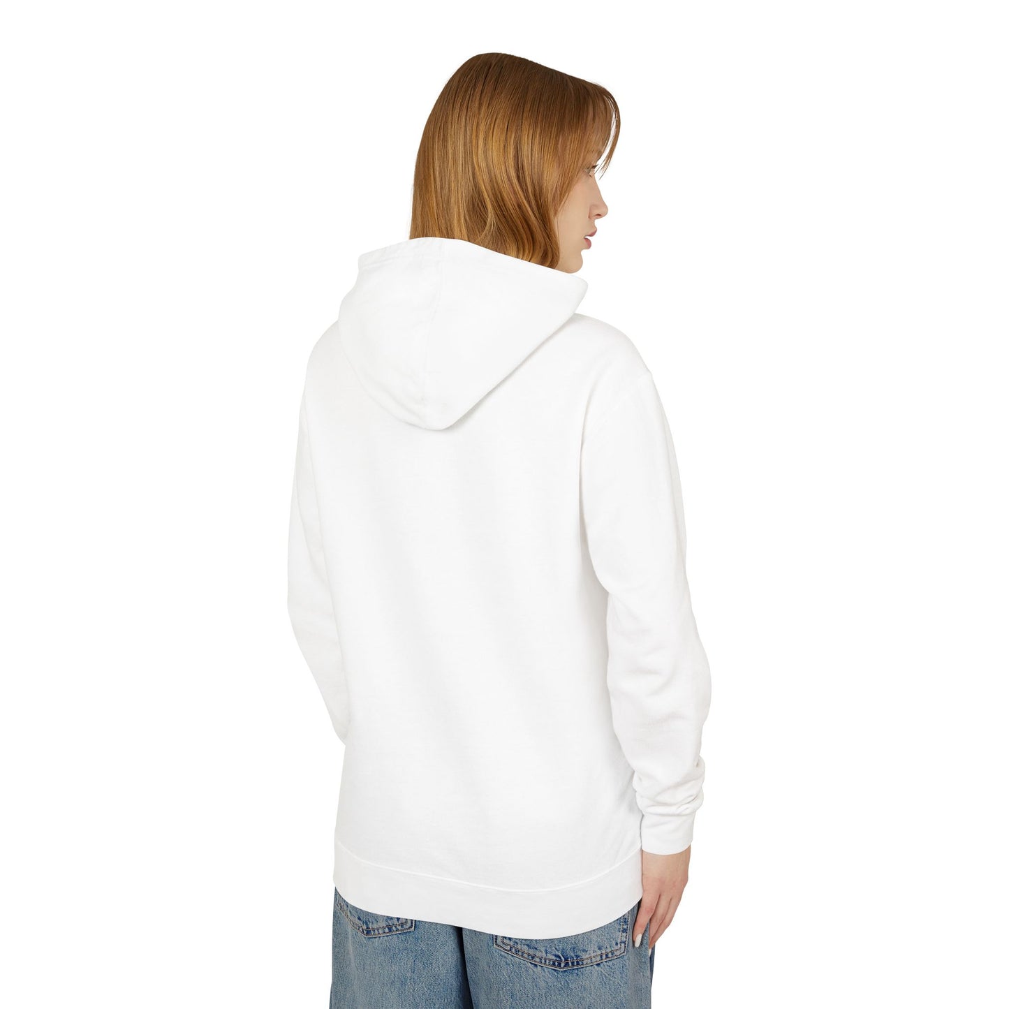 Unisex Lightweight Hooded Sweatshirt - 'Human Connection' Design - Casual Comfort for Every Occasion
