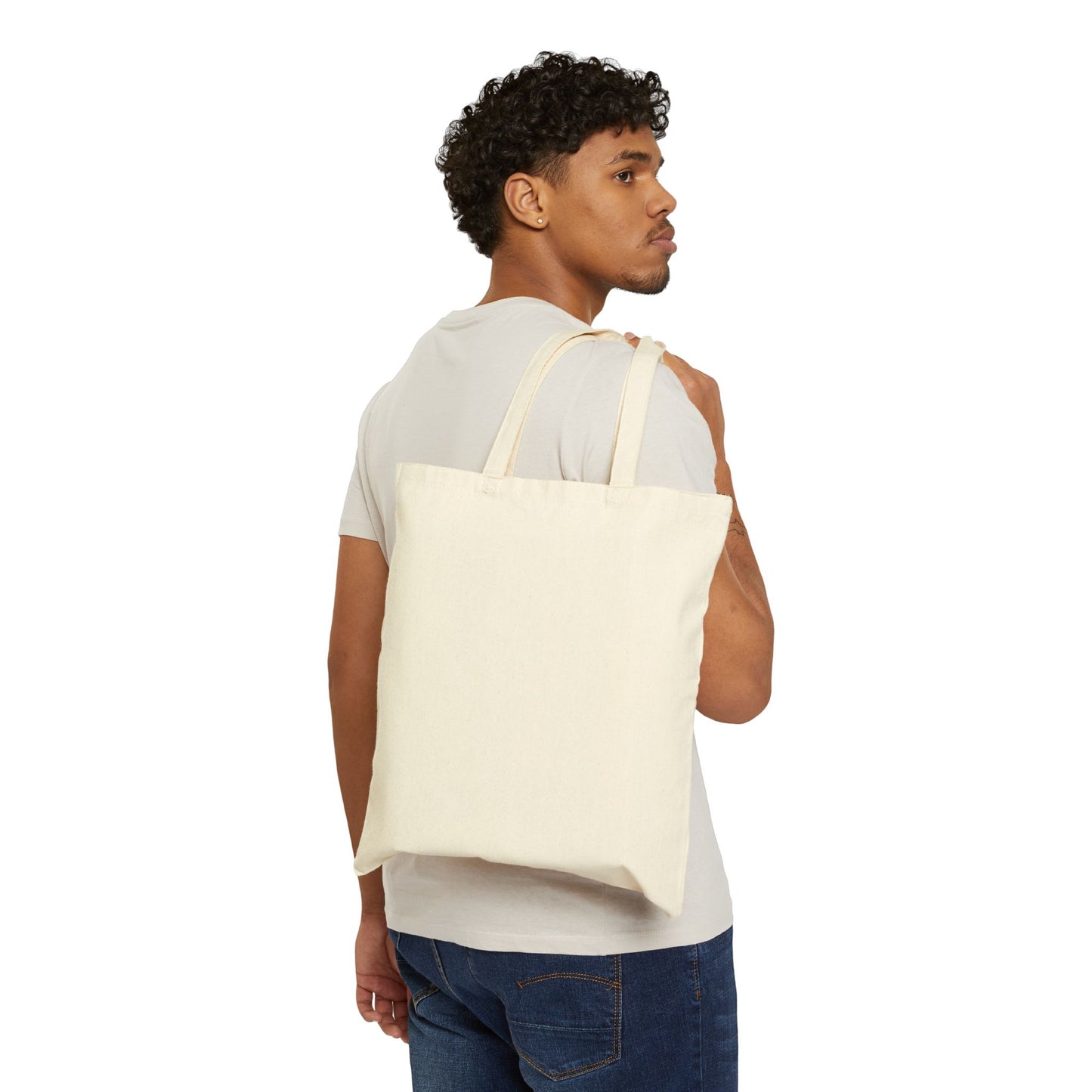 Human Connection is Good Cotton Canvas Tote Bag – Eco-Friendly Carryall for Everyday Use