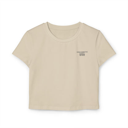Women's Baby Tee - Human Connection Graphic Tee for Casual Vibes