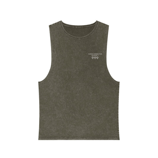 Unisex Stonewash Tank Top - Casual Summer Essential for Comfort & Style