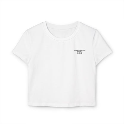 Women's Baby Tee - Human Connection Graphic Tee for Casual Vibes