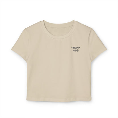 Women's Baby Tee - Connection for the Soul Graphic Tee for Casual Vibes