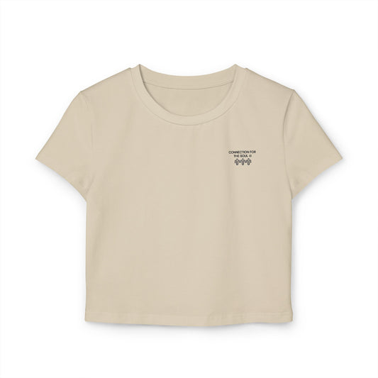 Women's Baby Tee - Connection for the Soul Graphic Tee for Casual Vibes